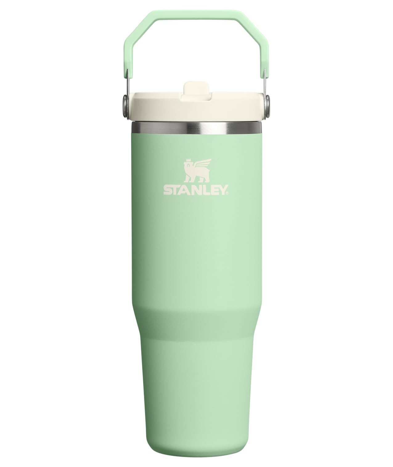 Stanley IceFlow Flip Straw Tumbler with Handle 30 oz | Twist On Lid and Flip Up Straw | Leak Resistant Water Bottle | Insulated Stainless Steel |BPA-Free | Lilac