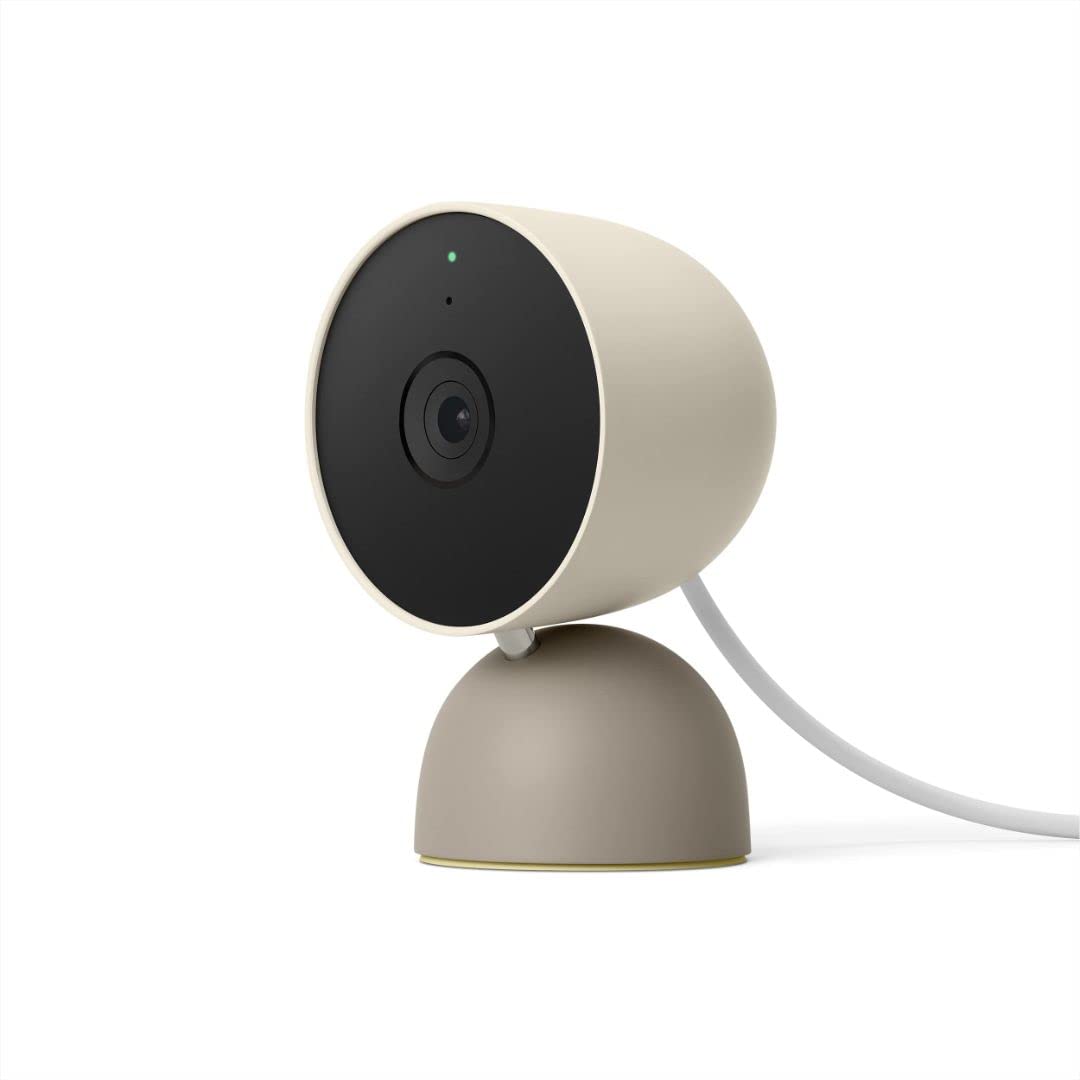 Google indoor Nest Security Cam 1080p (Wired) - 2nd Generation - Snow