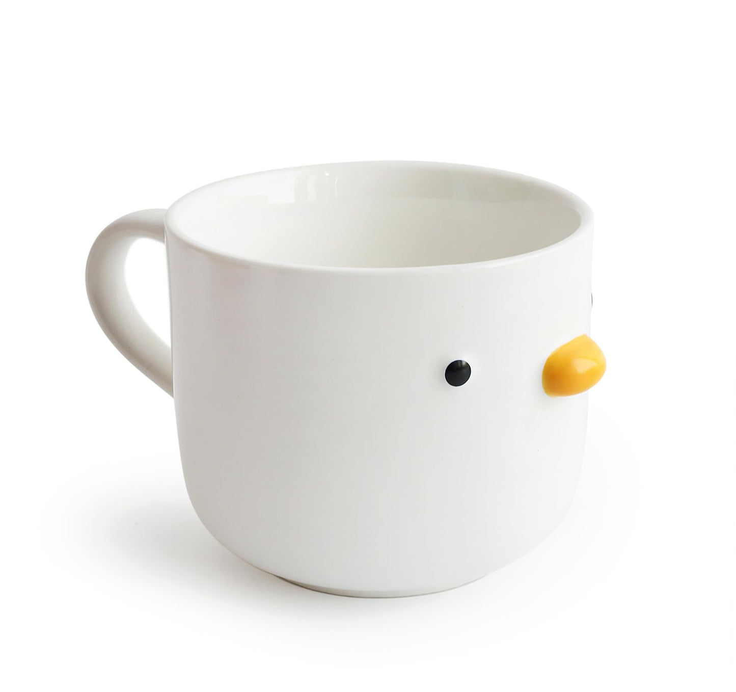 PURROOM Cute Duck Coffee Mug, 8 oz Latte Cup, Handmade Glaze Small Coffee Cup, Safety Ceramic Milk Mugs. Best Gifts For Coffee Lover.