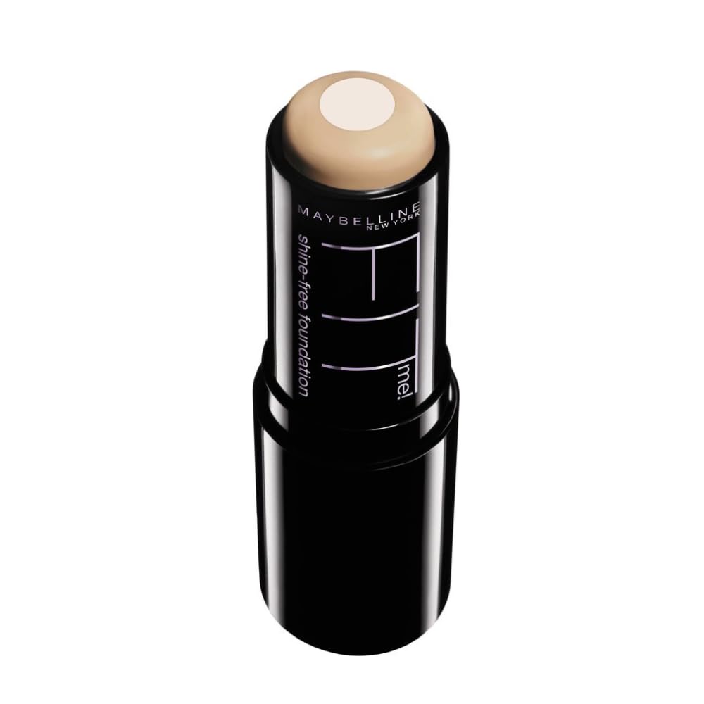 Maybelline Fit Me Shine-Free + Balance Foundation Stick, Multi-Use Face Makeup and Contour Stick For Natural, Matte Coverage, Natural Beige, 1 Count
