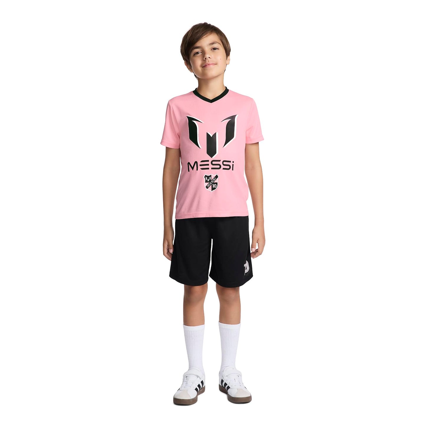 boys Lifestyle Short Sleeve 2-piece Set, Slim-fit Jersey Set With Top & Shorts