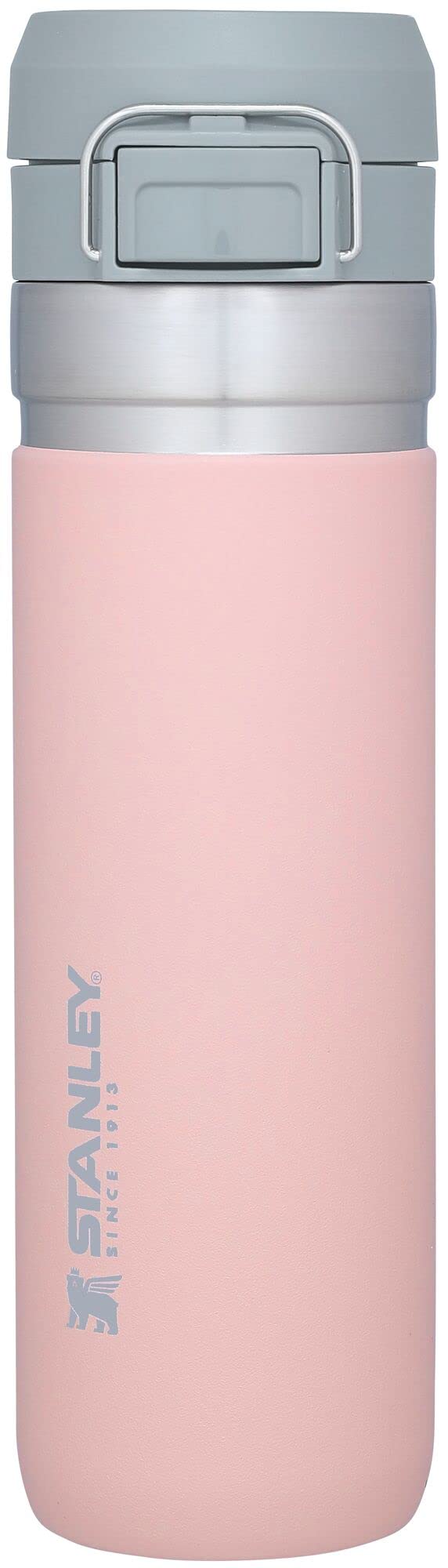 Stanley Quick Flip GO Water Bottle 24 oz | Push Button Lid | Leakproof and Packable for Travel and Sports | Insulated Stainless Steel | BPA-Free | Azure