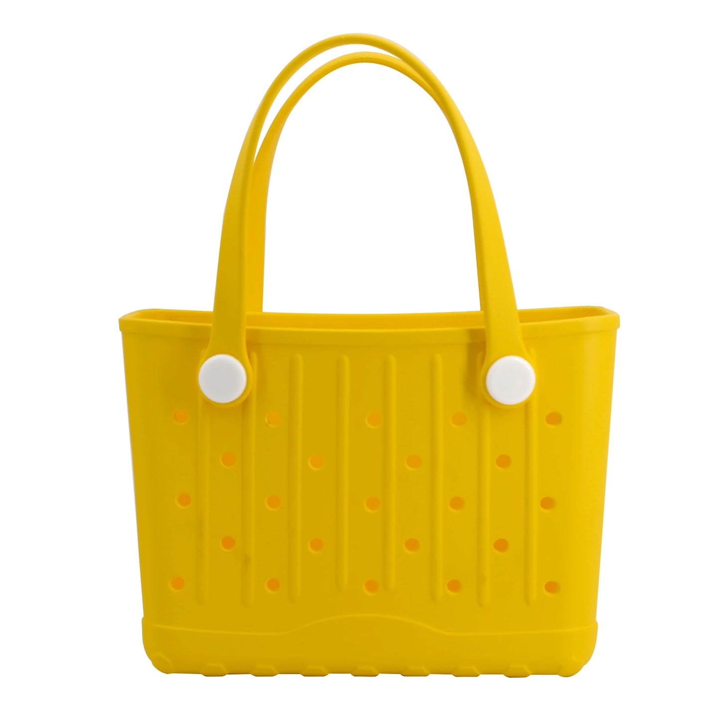 Rubber Tote Bag Small Beach Bag Waterproof Travel Bags Washable Tote Portable Open Handbag for Sports Beach Boat Outdoor