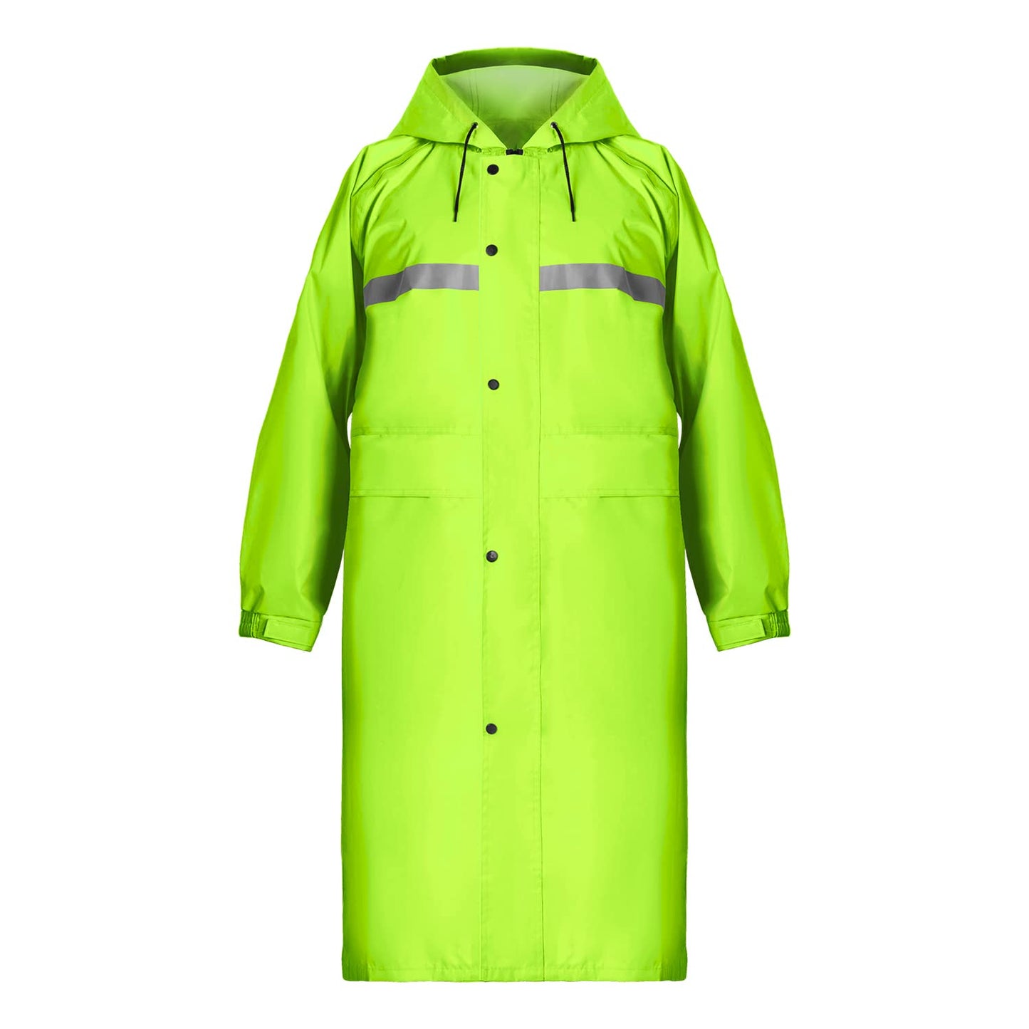 Coralrain Long Hooded Raincoat Safety Waterproof Emergency Rain Jacket Poncho for Men Women Adults