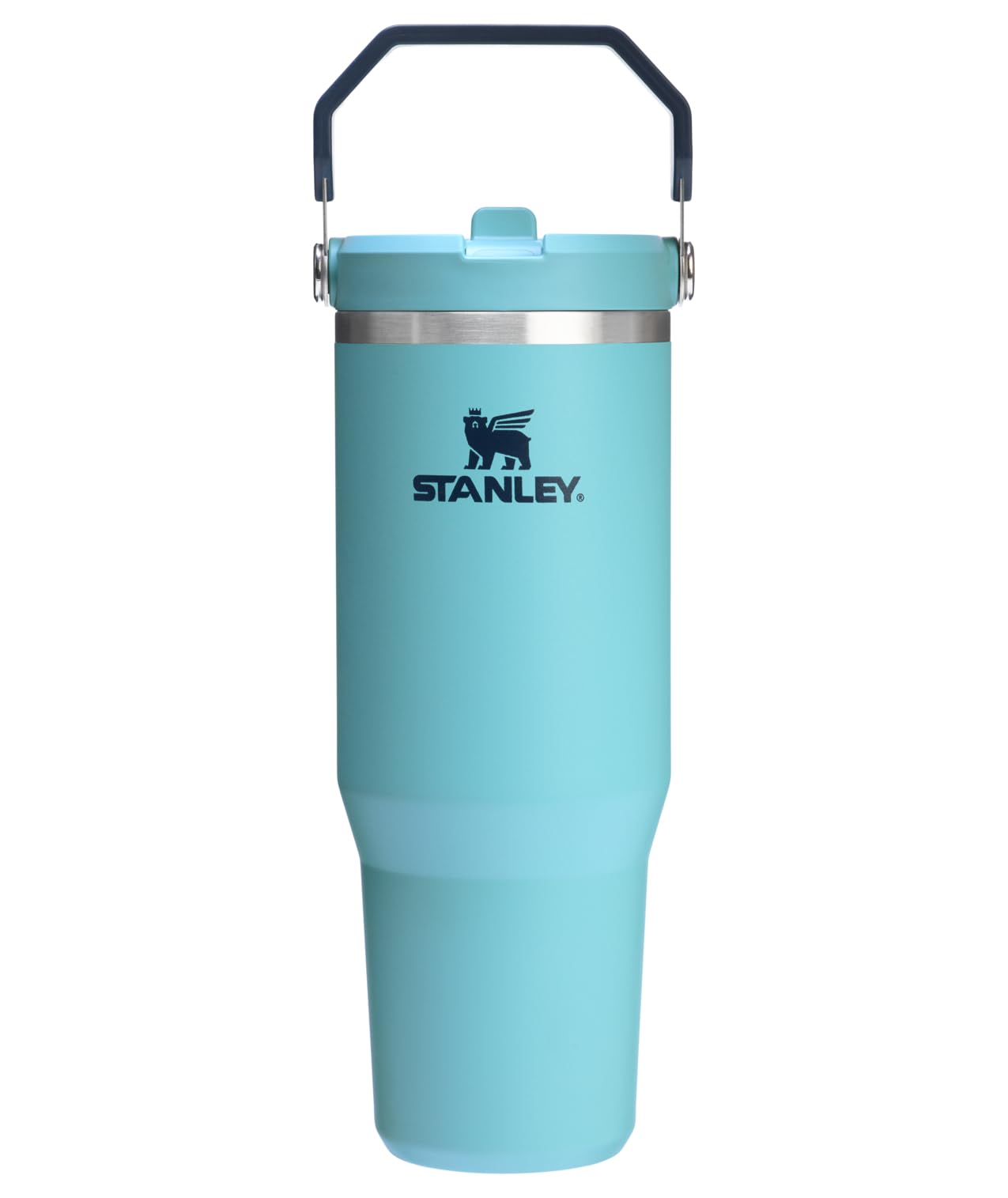 Stanley IceFlow Flip Straw Tumbler with Handle 30 oz | Twist On Lid and Flip Up Straw | Leak Resistant Water Bottle | Insulated Stainless Steel |BPA-Free | Lilac