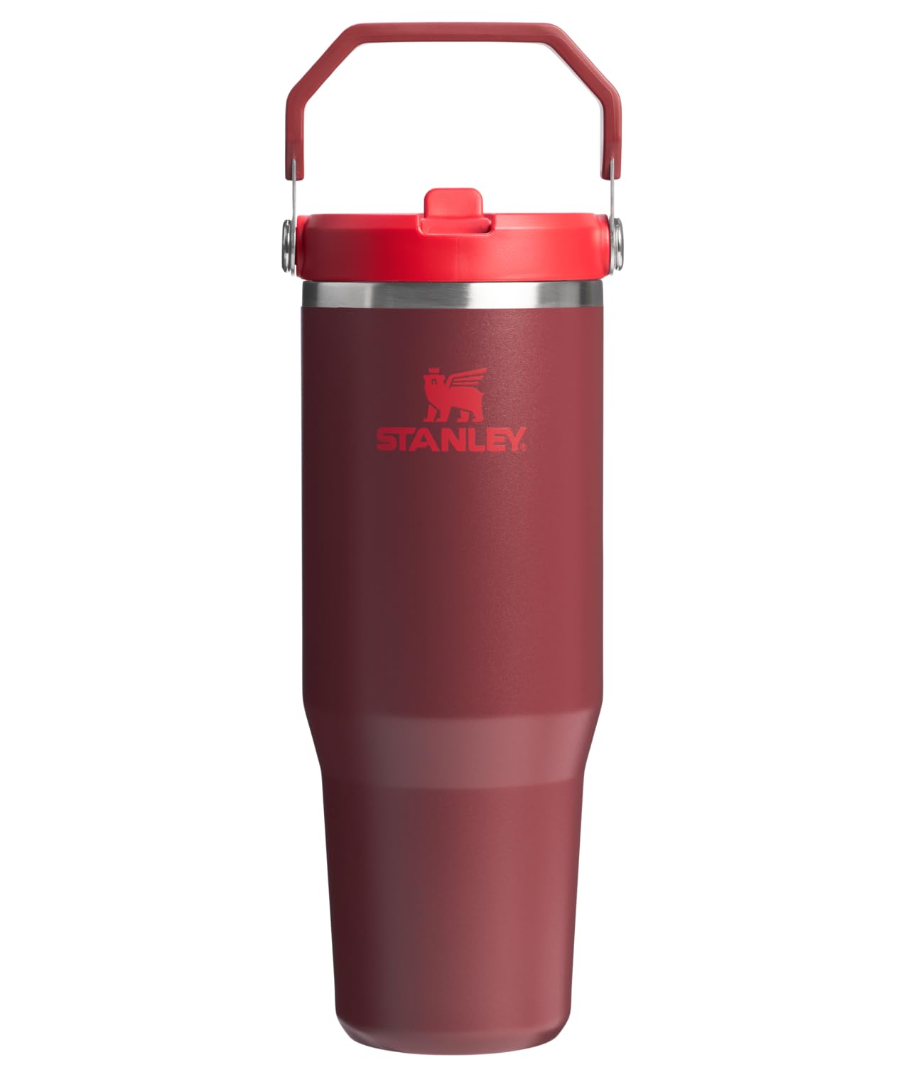 Stanley IceFlow Flip Straw Tumbler with Handle 30 oz | Twist On Lid and Flip Up Straw | Leak Resistant Water Bottle | Insulated Stainless Steel |BPA-Free | Lilac