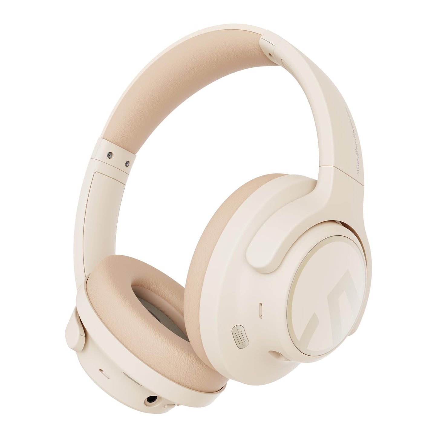 SoundPEATS Space Hybrid Active Noise Cancelling Headphones, Wireless Over Ear Bluetooth Headset, 123H Playtime, Hi Res Audio Wired, APP Custom EQ, Deep Bass, Comfort Ear Cups, for Home Office Travel
