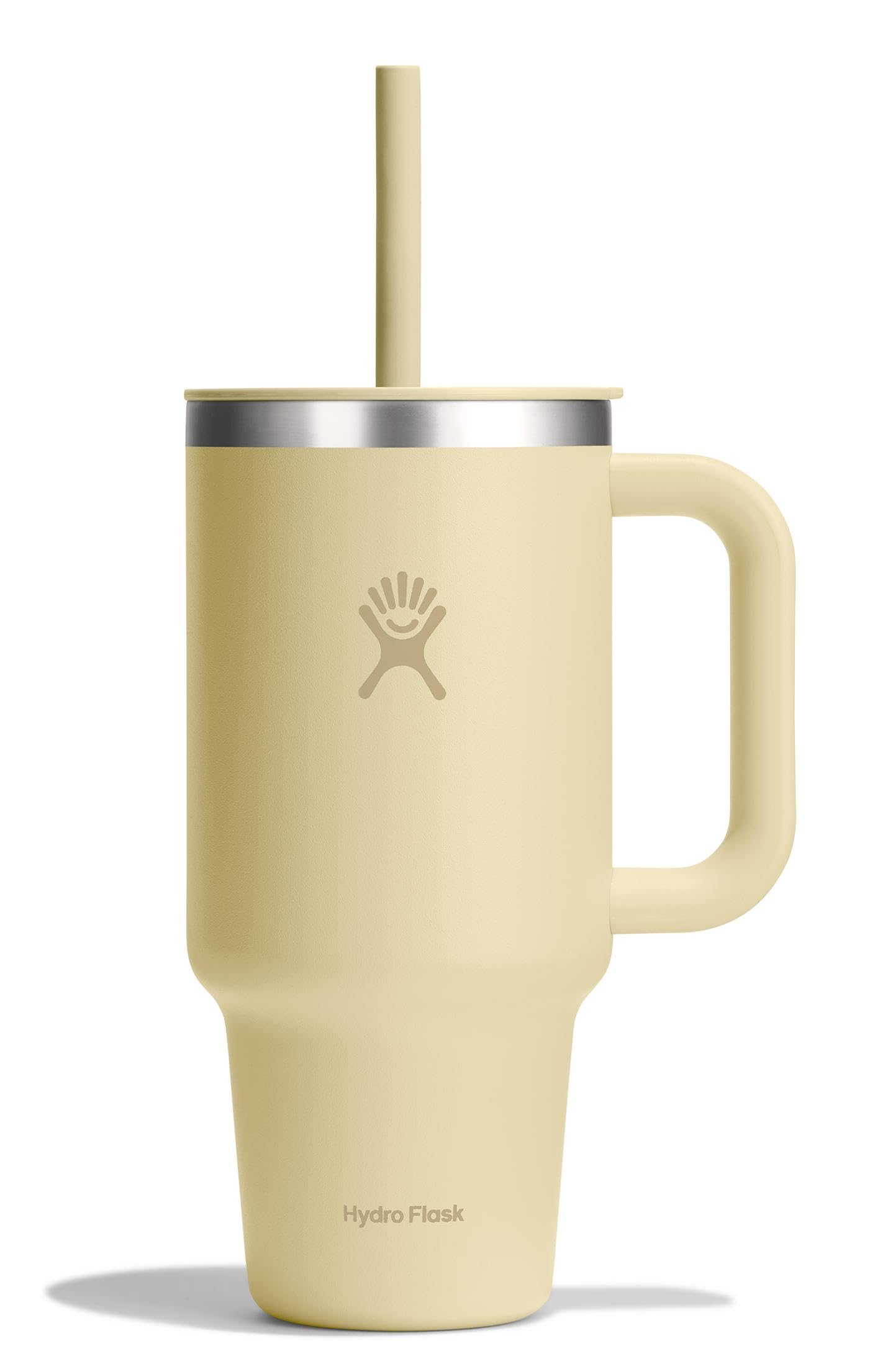 Hydro Flask 32 Oz Travel Tumbler with Handle, Lid and Straw - Insulated Stainless Steel in Holiday Punch