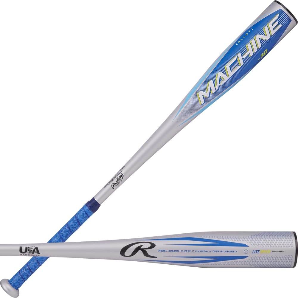 Rawlings | Machine Baseball Bat | USA | -10 Drop | 2 5/8" Barrel | 1 Pc. Alloy