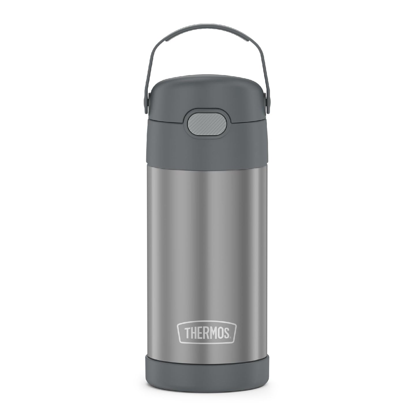 THERMOS FUNTAINER Water Bottle with Straw - 12 Ounce - Kids Stainless Steel Vacuum Insulated Water Bottle with Lid, Mod Flowers