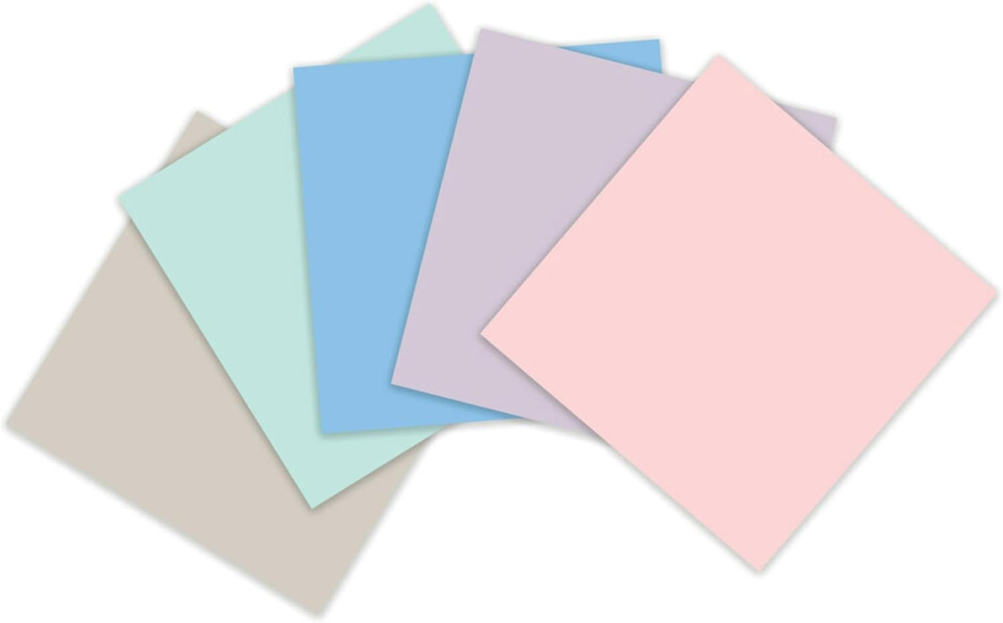 Post-it 100% Recycled Paper Super Sticky Notes, 2X The Sticking Power, 3x3 in, 5 Pads, 70 Sheets/Pad, Wanderlust Pastels Collection (654R-5SSNRP)
