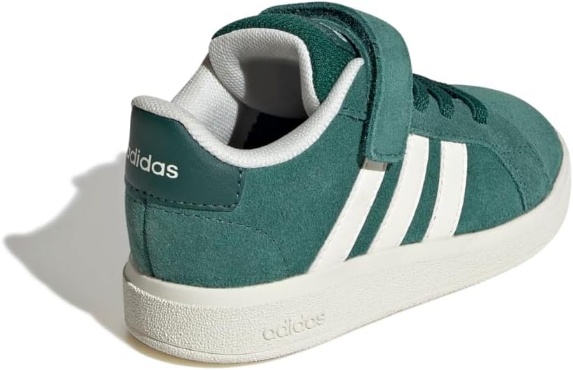 adidas Baby-Boy's Grand Court 2.0 Elastic Lace & Strap Sneaker