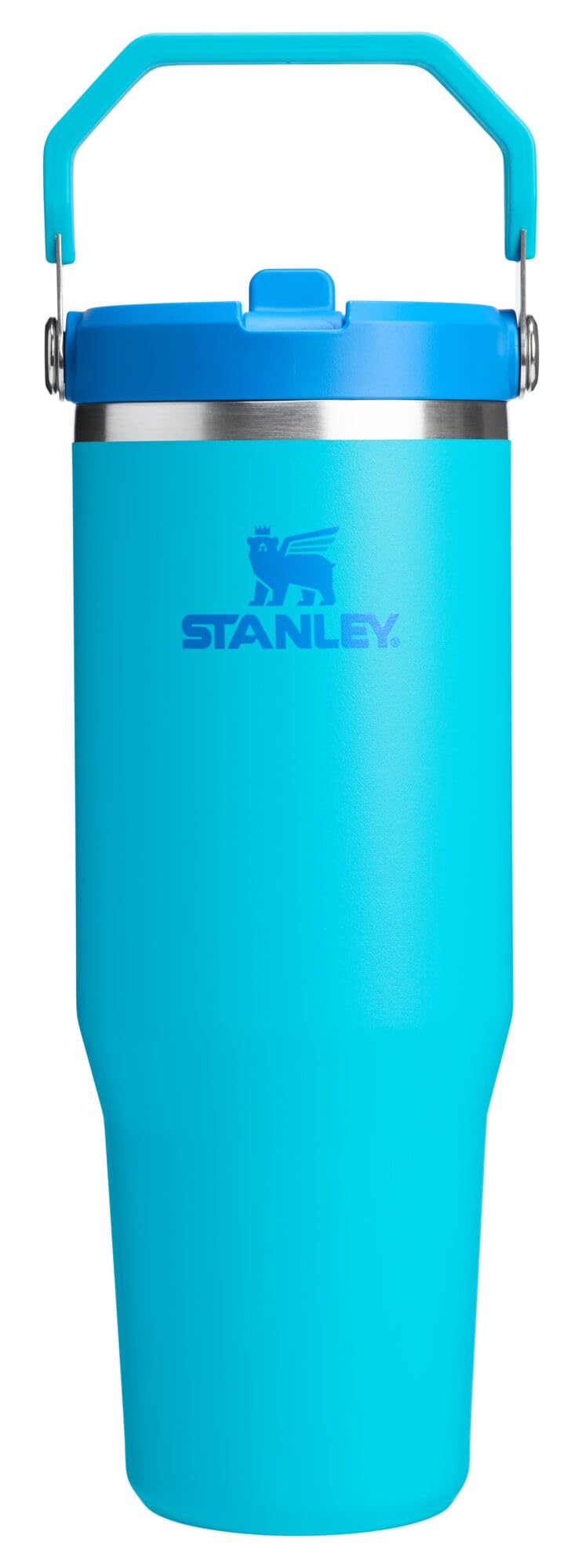 Stanley IceFlow Flip Straw Tumbler with Handle 30 oz | Twist On Lid and Flip Up Straw | Leak Resistant Water Bottle | Insulated Stainless Steel |BPA-Free | Lilac