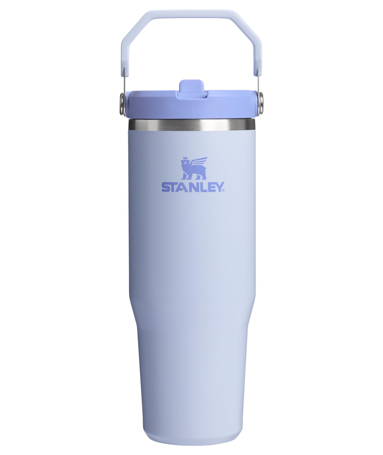 Stanley IceFlow Flip Straw Tumbler with Handle 30 oz | Twist On Lid and Flip Up Straw | Leak Resistant Water Bottle | Insulated Stainless Steel |BPA-Free | Lilac