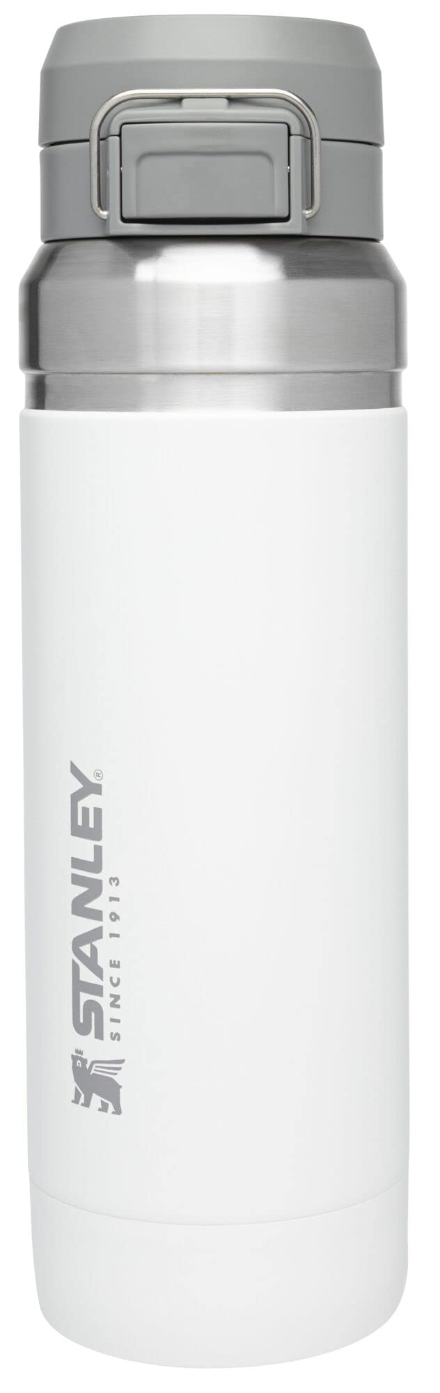 Stanley Quick Flip GO Water Bottle 24 oz | Push Button Lid | Leakproof and Packable for Travel and Sports | Insulated Stainless Steel | BPA-Free | Azure
