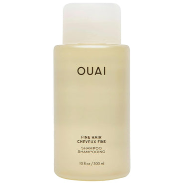 OUAI Fine Shampoo and Conditioner Set - Sulfate Free Shampoo and Conditioner for Fine Hair - Made with Keratin, Marshmallow Root, Shea Butter & Avocado Oil - Free of Parabens & Phthalates (10 Fl Oz)