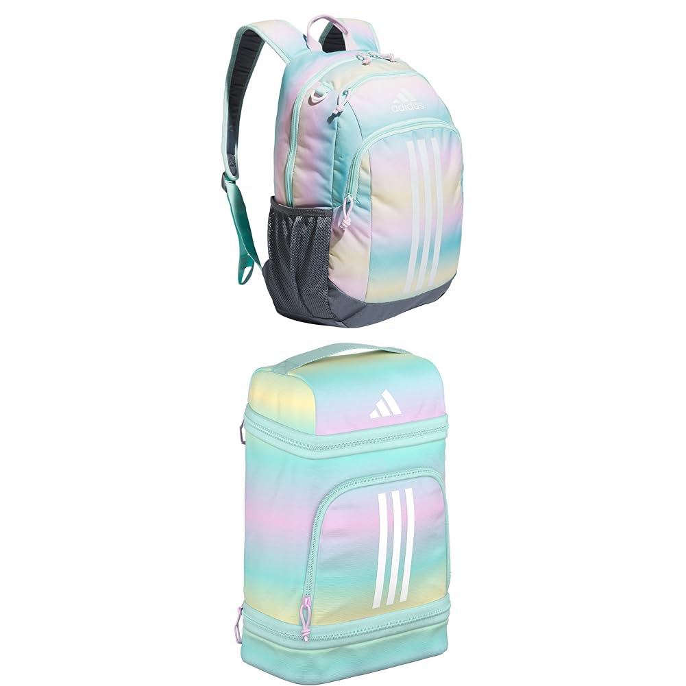adidas Creator Laptop Backpack for Women and Men, Comfortable and Durable Small Athletic Bag, Camouflage Carbon/Black/Impact Orange, One Size
