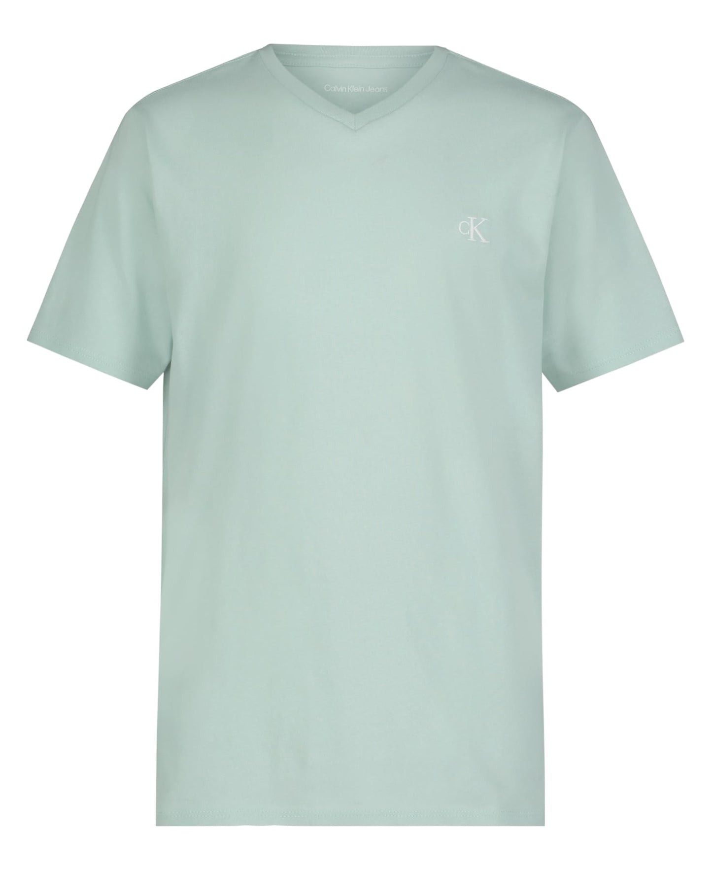 Calvin Klein Boys' Short Sleeve Solid V-Neck T-Shirt, Soft, Comfortable, Relaxed Fit