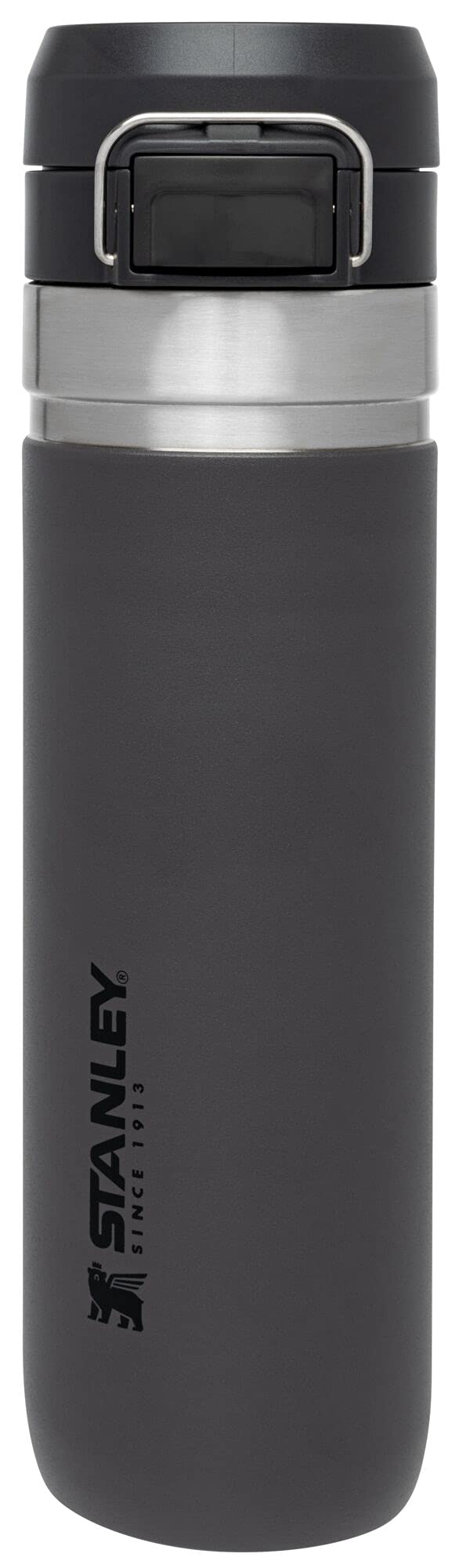 Stanley Quick Flip GO Water Bottle 24 oz | Push Button Lid | Leakproof and Packable for Travel and Sports | Insulated Stainless Steel | BPA-Free | Azure
