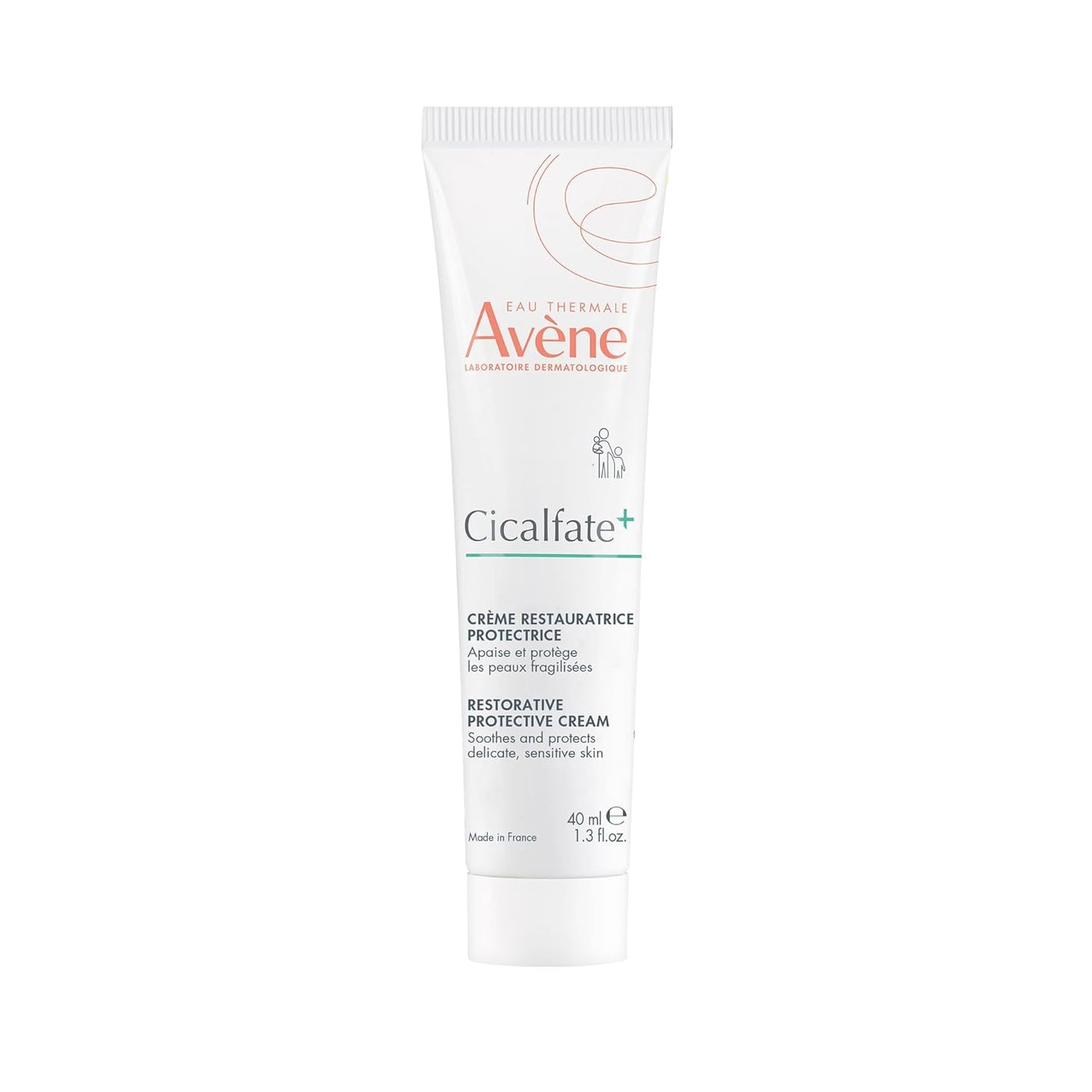 Avène Cicalfate+ Restorative Protective Cream, postbiotic skincare for sensitive skin, helps restore skin barrier, face and body, safe for infants, children and adults