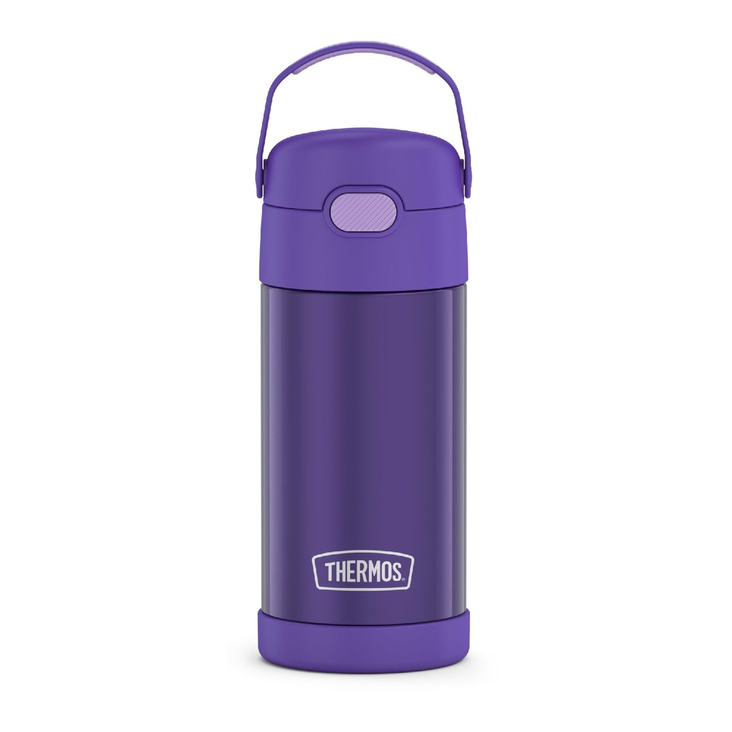 THERMOS FUNTAINER Water Bottle with Straw - 12 Ounce - Kids Stainless Steel Vacuum Insulated Water Bottle with Lid, Mod Flowers