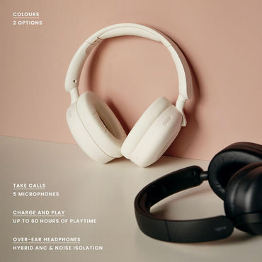 Sudio K2 Wireless Over-Ear Bluetooth Headphones,Noise Cancelling, Built-in Microphone, 60h Battery, USB-C Fast Charging, Comfortable Fit, Black (Black)