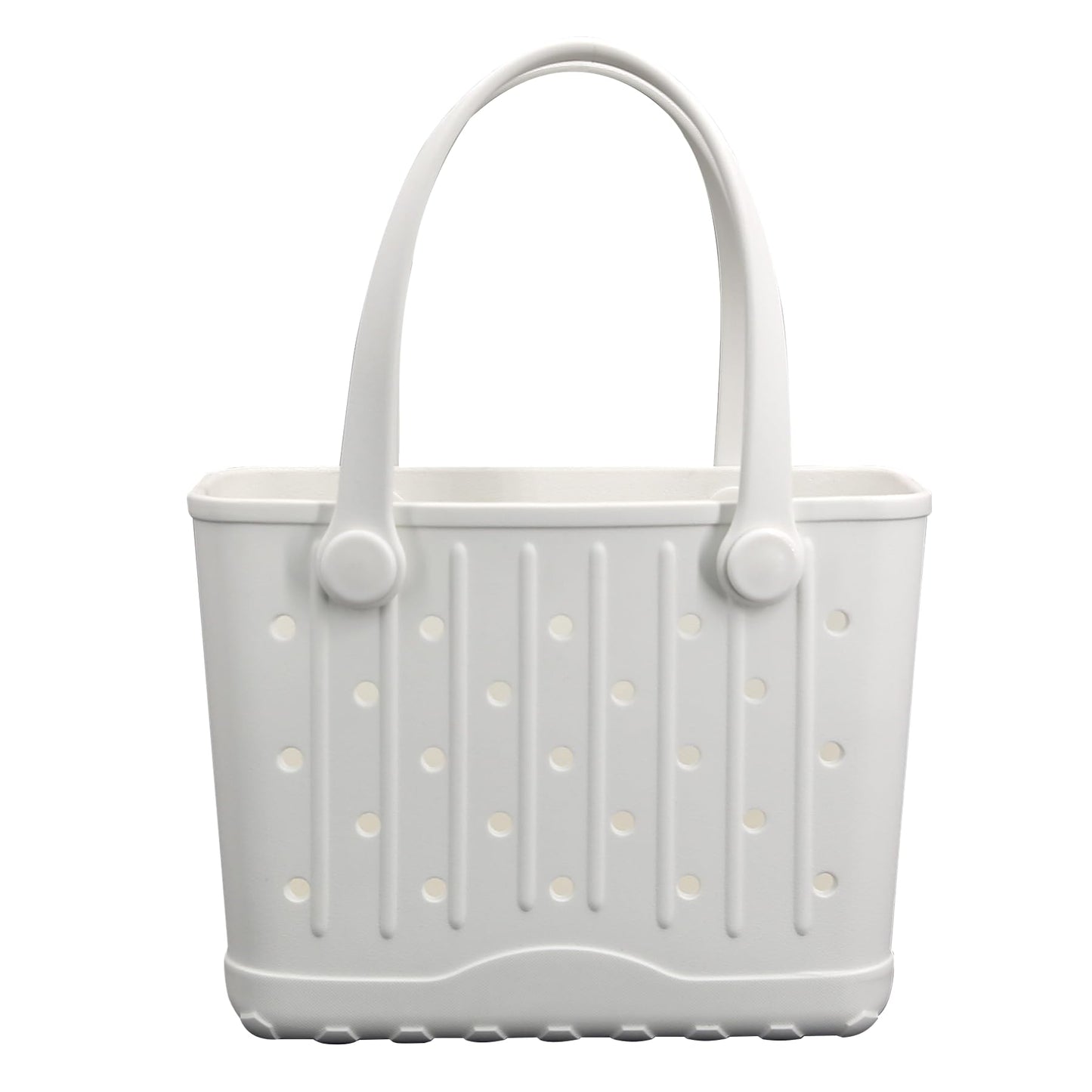 Rubber Tote Bag Small Beach Bag Waterproof Travel Bags Washable Tote Portable Open Handbag for Sports Beach Boat Outdoor