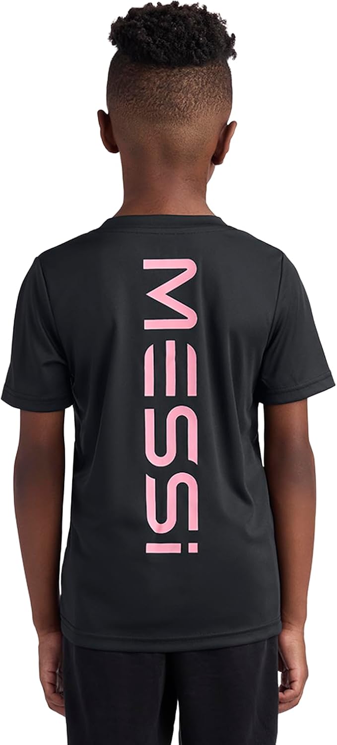 Boys' Lifestyle Short Sleeve Top, Loose-fit Shirt with Logo, Comfortable