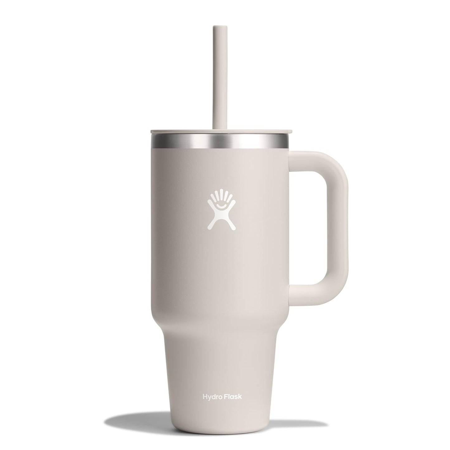 Hydro Flask 32 Oz Travel Tumbler with Handle, Lid and Straw - Insulated Stainless Steel in Holiday Punch