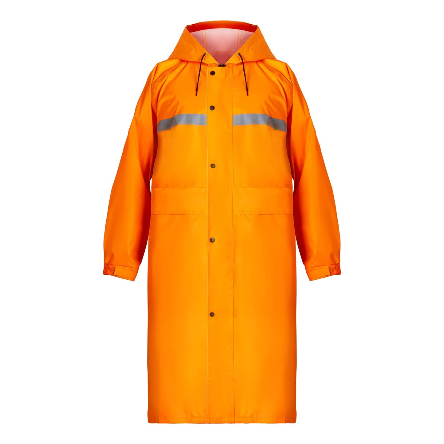 Coralrain Long Hooded Raincoat Safety Waterproof Emergency Rain Jacket Poncho for Men Women Adults
