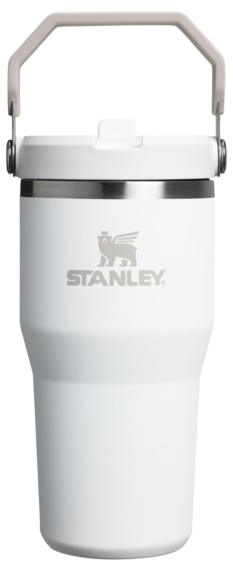 Stanley IceFlow Flip Straw Tumbler with Handle 30 oz | Twist On Lid and Flip Up Straw | Leak Resistant Water Bottle | Insulated Stainless Steel |BPA-Free | Lilac