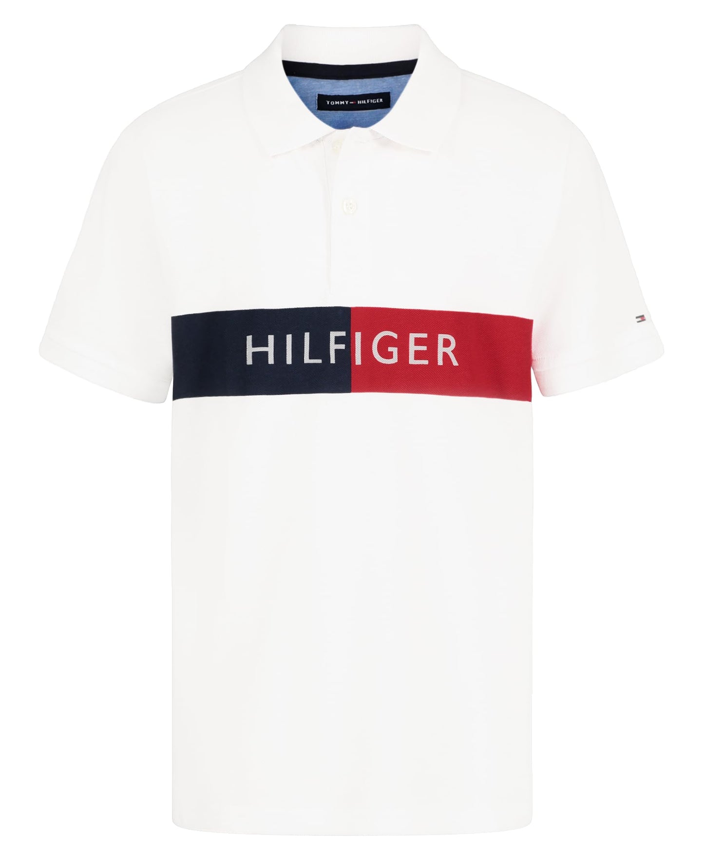 Tommy Hilfiger Boys' Short Sleeve Fashion Polo Shirt, Button Closure, Soft & Comfortable