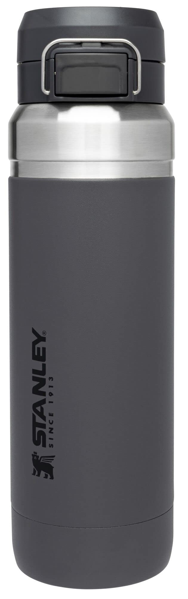 Stanley Quick Flip GO Water Bottle 24 oz | Push Button Lid | Leakproof and Packable for Travel and Sports | Insulated Stainless Steel | BPA-Free | Azure