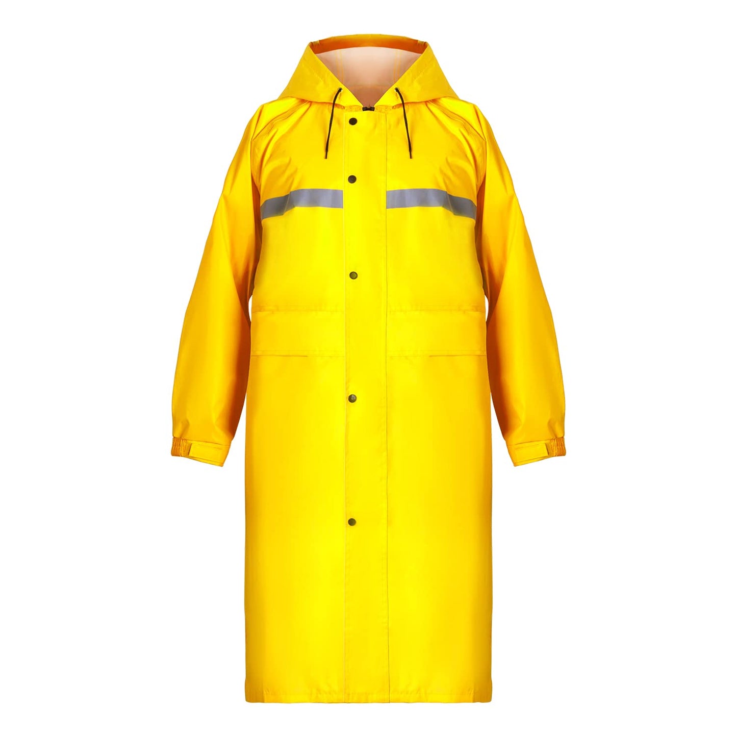 Coralrain Long Hooded Raincoat Safety Waterproof Emergency Rain Jacket Poncho for Men Women Adults