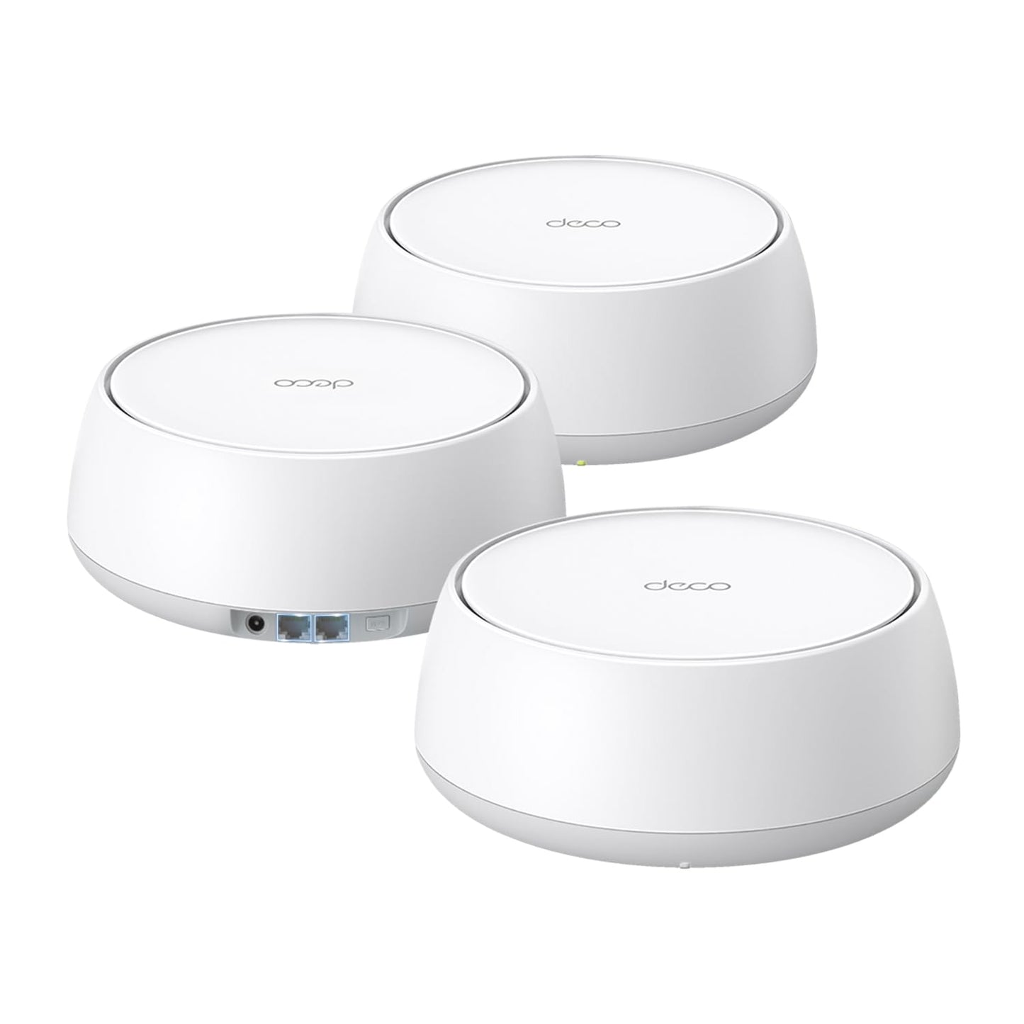 TP-Link 𝐃𝐞𝐜𝐨 X55 AX3000 WiFi 6 Mesh System - Covers up to 6500 Sq.Ft. , Replaces Wireless Router and Extender, 3 Gigabit ports per unit, supports Ethernet Backhaul (3-pack)
