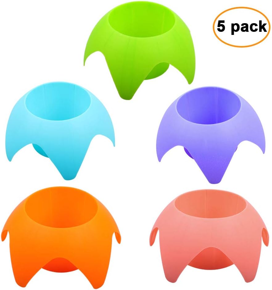 Beach Vacation Essentials - Sand Coasters Drink Cup Holders, 5-Pack, Multicolor, Must-Haves for Women, Adults, Family, and Friends