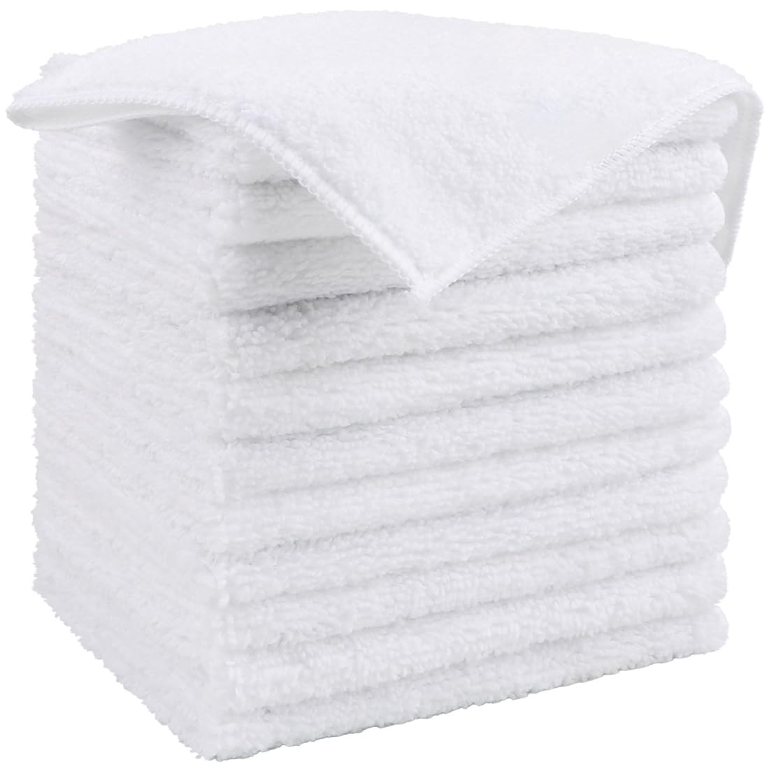 HOMEXCEL Microfiber Cleaning Cloth, Kitchen Towels 12 Pack, Lint Free, Scratch-Free, Highly Absorbent, Reusable Dish Towels for Kitchen and Household
