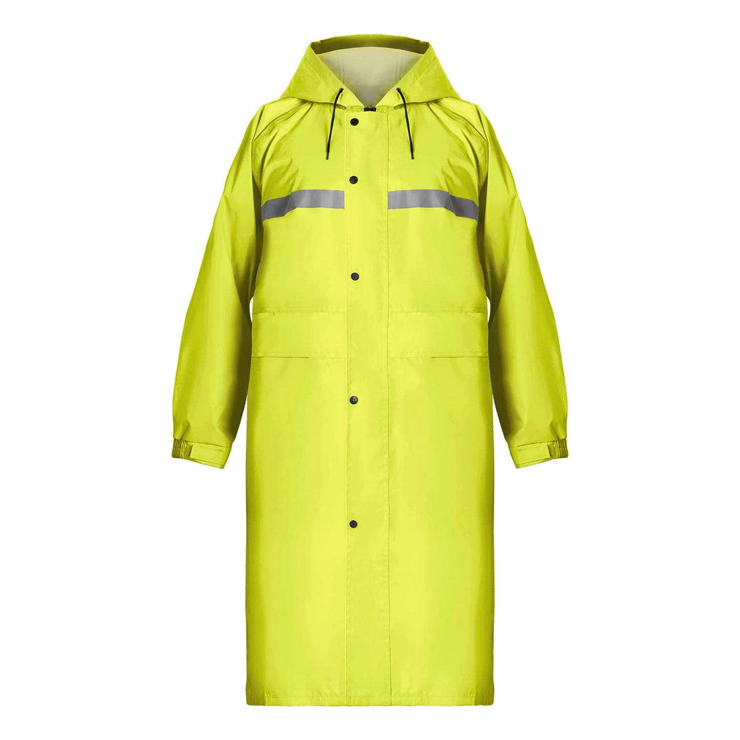 Coralrain Long Hooded Raincoat Safety Waterproof Emergency Rain Jacket Poncho for Men Women Adults