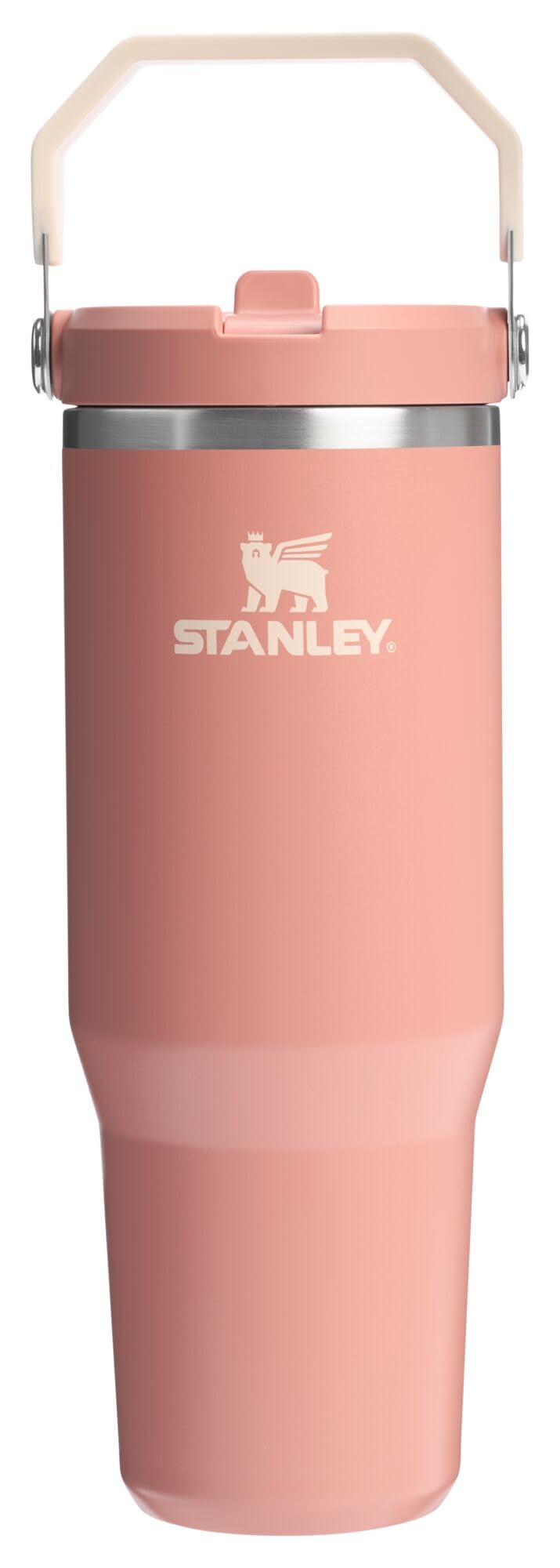 Stanley IceFlow Flip Straw Tumbler with Handle 30 oz | Twist On Lid and Flip Up Straw | Leak Resistant Water Bottle | Insulated Stainless Steel |BPA-Free | Lilac