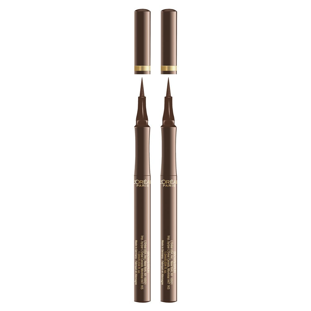 L'Oreal Paris Makeup Infallible Super Slim Long-Lasting Liquid Eyeliner, Ultra-Fine Felt Tip, Quick Drying Formula, Glides on Smoothly, Black, Pack of 1