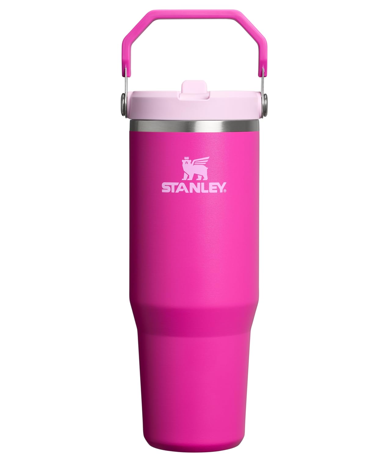 Stanley IceFlow Flip Straw Tumbler with Handle 30 oz | Twist On Lid and Flip Up Straw | Leak Resistant Water Bottle | Insulated Stainless Steel |BPA-Free | Lilac