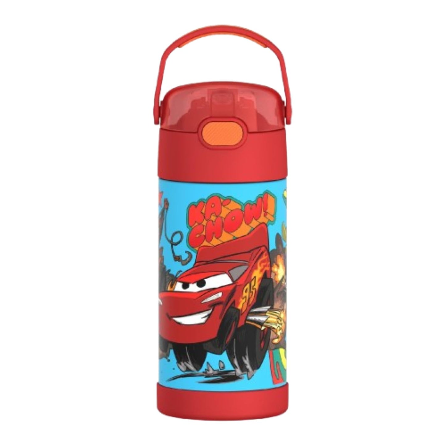THERMOS FUNTAINER Water Bottle with Straw - 12 Ounce - Kids Stainless Steel Vacuum Insulated Water Bottle with Lid, Minecraft