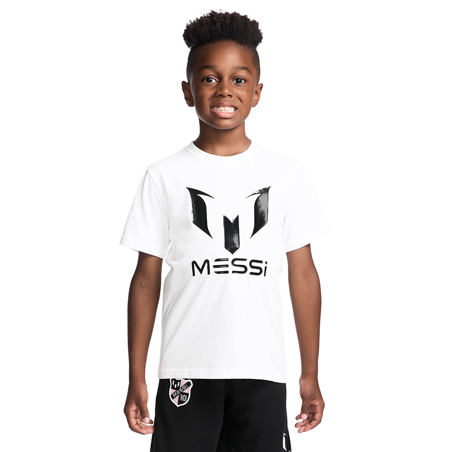 Boys' Lifestyle Short Sleeve T-Shirt, Slim-fit Logo Tee, Cotton Blend Fabric