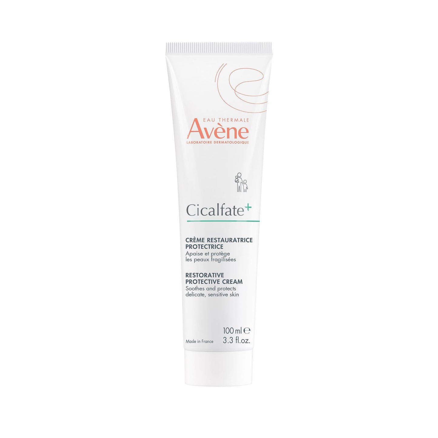 Avène Cicalfate+ Restorative Protective Cream, postbiotic skincare for sensitive skin, helps restore skin barrier, face and body, safe for infants, children and adults