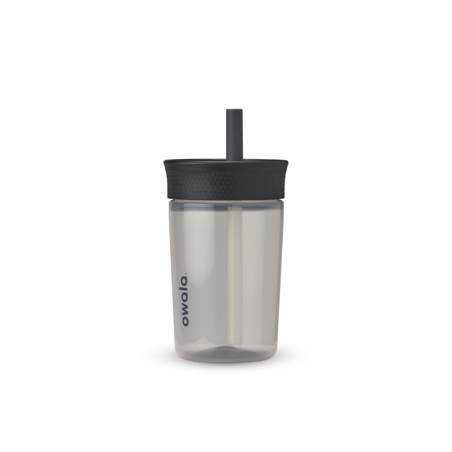 Owala Kids BPA-Free Plastic Tumbler with Spill Resistant Flexible Straw, Easy to Clean, Kids Water Bottle, Great for Travel, Dishwasher Safe, 15 Oz, Orange and Peach (Watermelon)