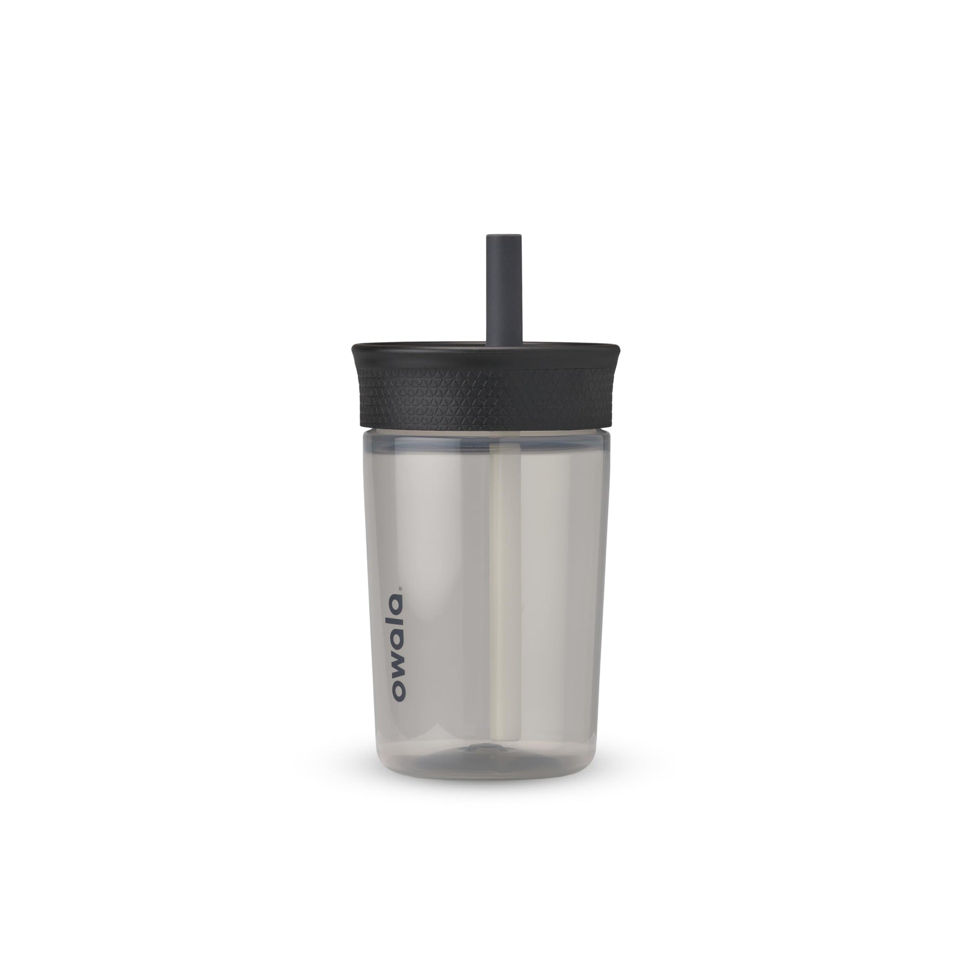 Owala Kids BPA-Free Plastic Tumbler with Spill Resistant Flexible Straw, Easy to Clean, Kids Water Bottle, Great for Travel, Dishwasher Safe, 15 Oz, Orange and Peach (Watermelon)