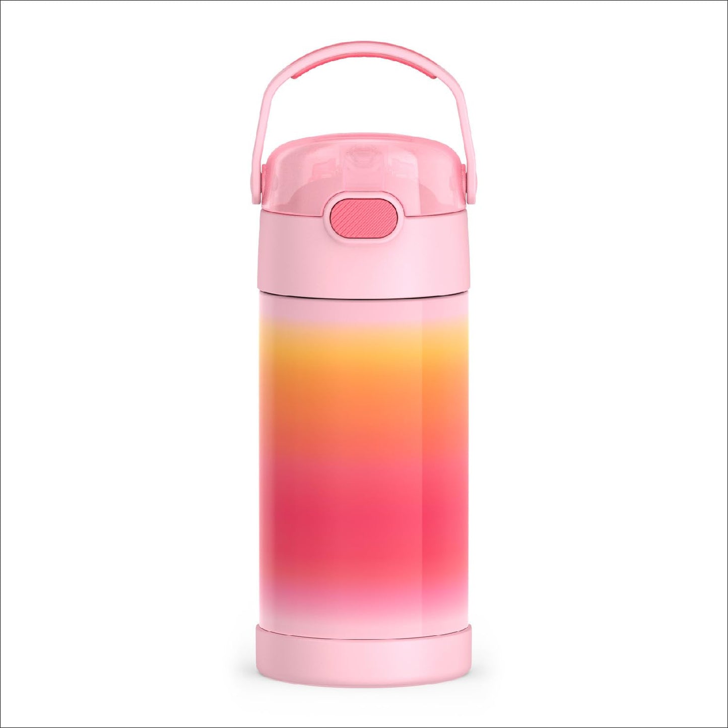 THERMOS FUNTAINER Water Bottle with Straw - 12 Ounce - Kids Stainless Steel Vacuum Insulated Water Bottle with Lid, Mod Flowers