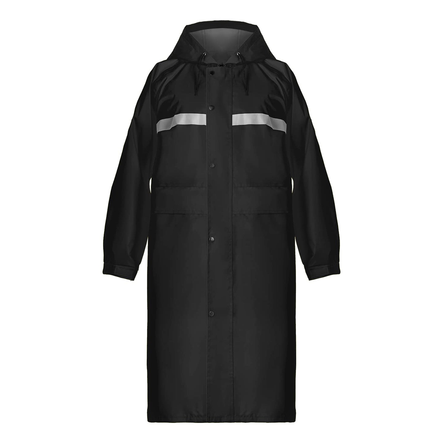 Coralrain Long Hooded Raincoat Safety Waterproof Emergency Rain Jacket Poncho for Men Women Adults