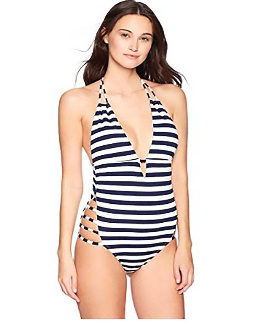 RACHEL Roy Women's One Piece Swimsuit With Top Strap as Closure, NAUTICAL, XS