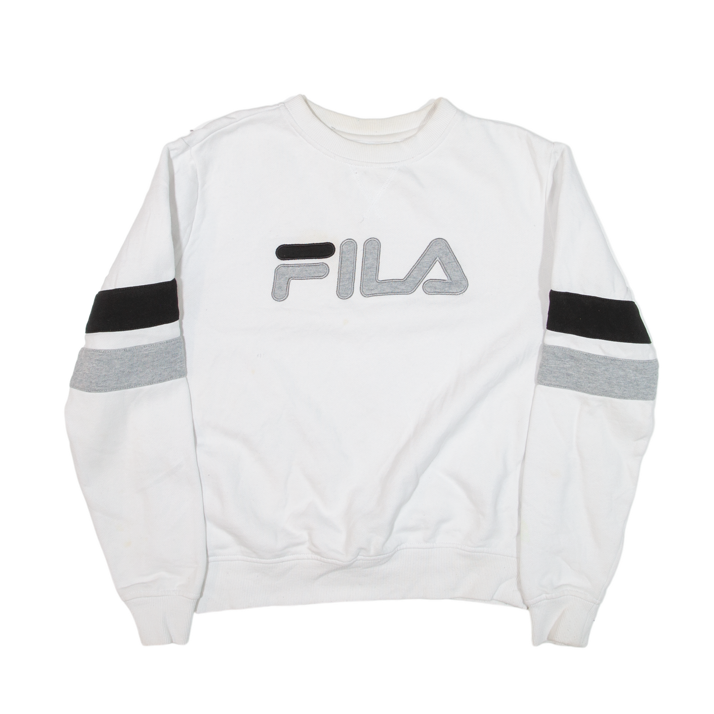 Fila Womens Natalie Crewneck Sweatshirt Pullover, WHITE, S